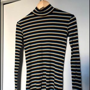 Scotch and soda striped turtle neck